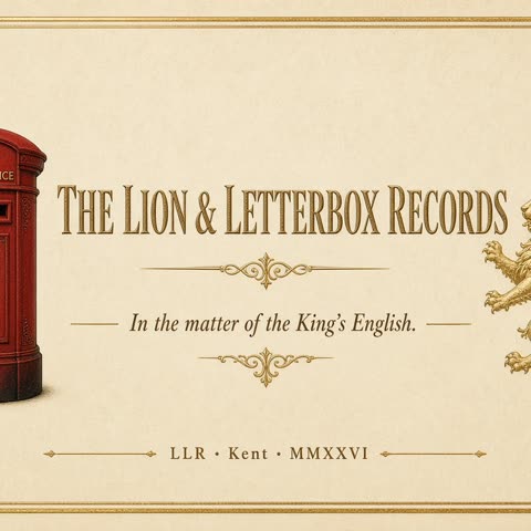 The Lion & Letterbox Records — in the matter of the King's English